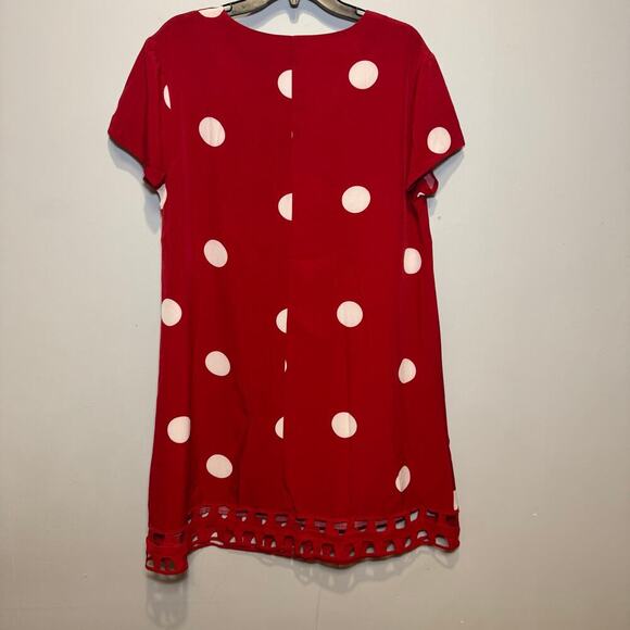 Emery Rose red and white polka dot dress Size 1XL - Picture 3 of 6